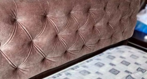 Перетяжка спинки кровати. Маркс